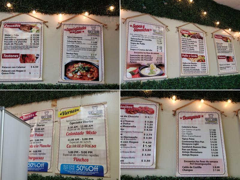 Rico Pan Bakery & Restaurant Menu