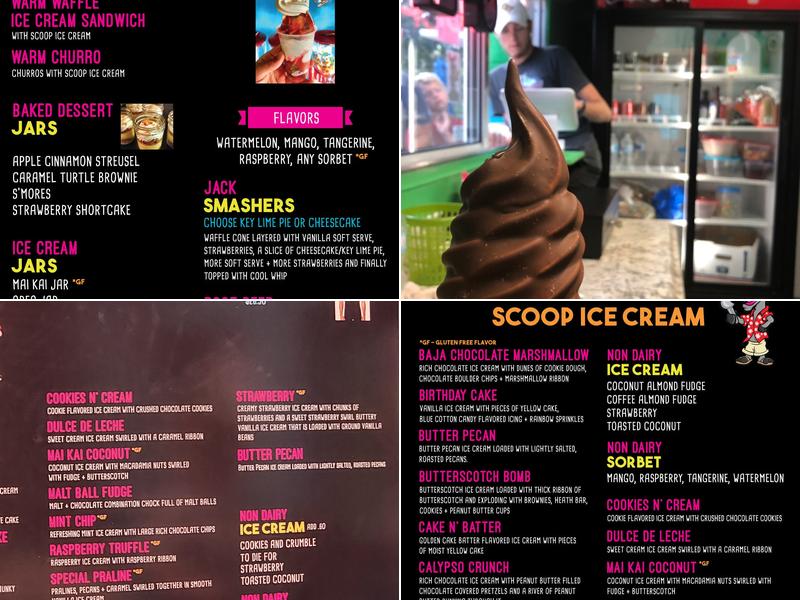 The Fat Donkey Ice Cream and Fine Desserts Menu