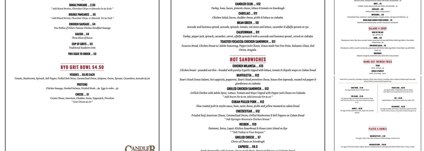 Aunt Evelyn's Peach Cobbler Menu