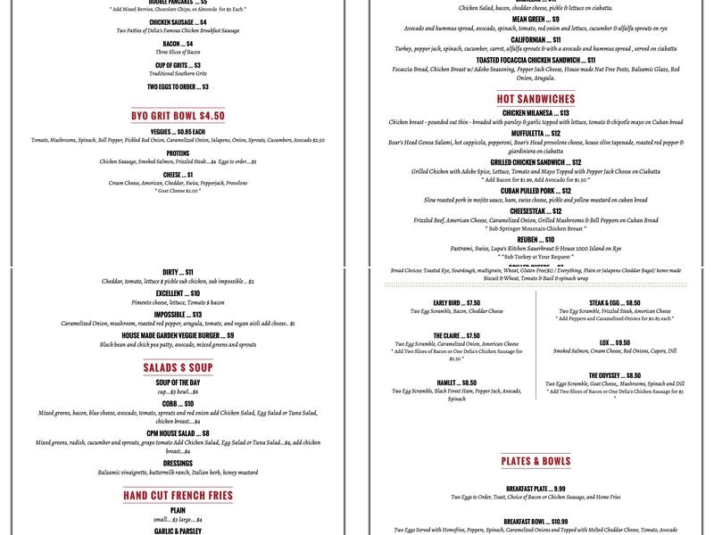 Aunt Evelyn's Peach Cobbler Menu