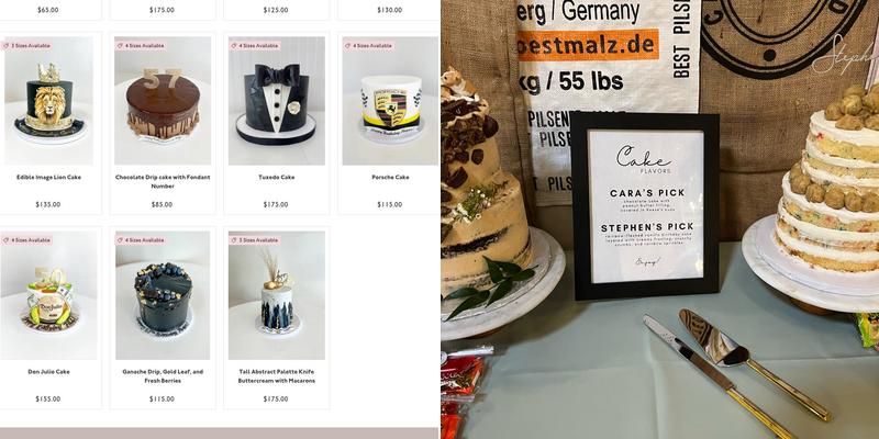 Confection Perfection Menu