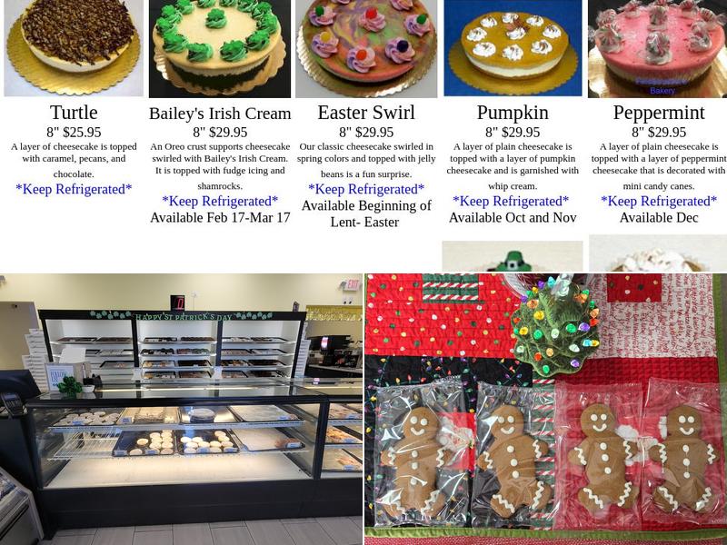 Fleckenstein's Bakery Menu