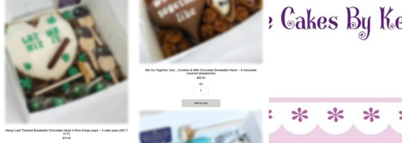 Creative Cakes By KeeKee Menu