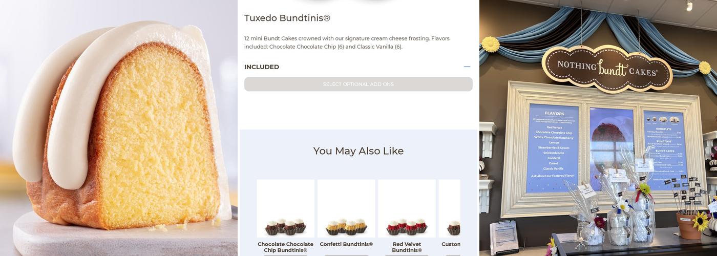 Nothing Bundt Cakes Menu