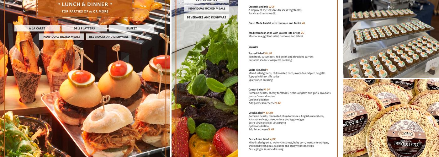 Zelda's Catering Menu