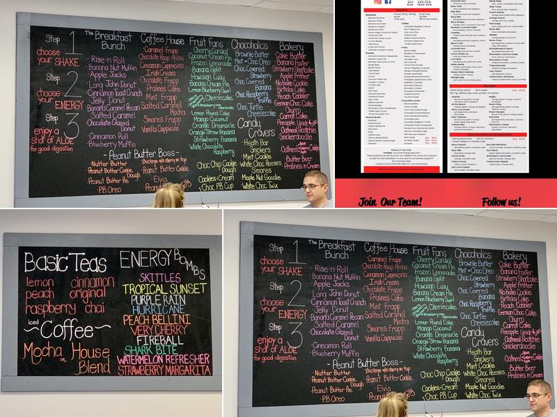 The Energy Spot - Greenwood Menu