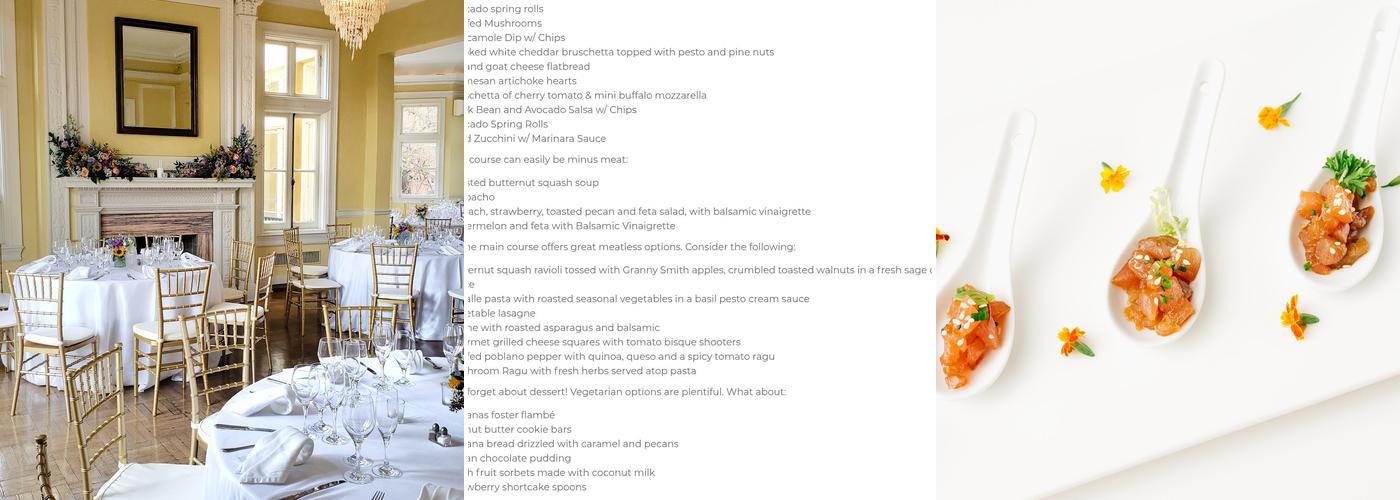 Main Event Caterers Menu