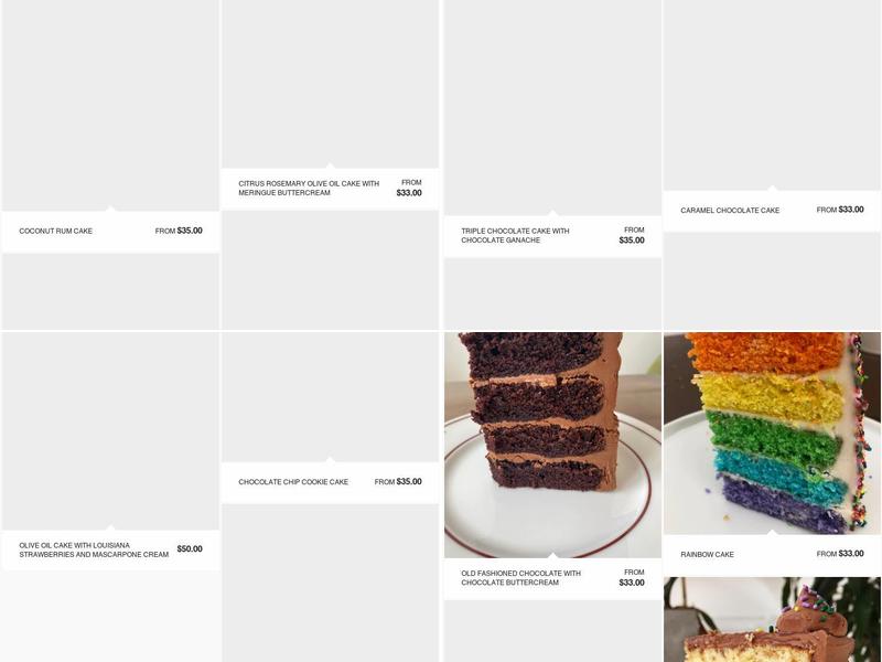 BETH BIUNDO SWEETS Menu