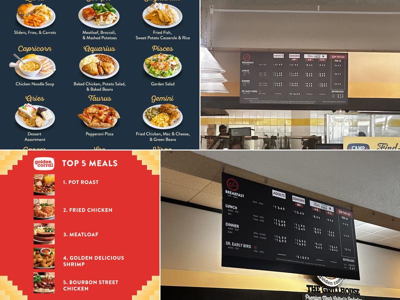 Golden Corral Buffet & Grill Menu