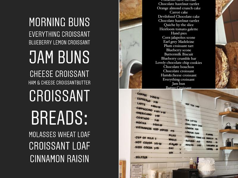 Butternut Bakehouse Menu