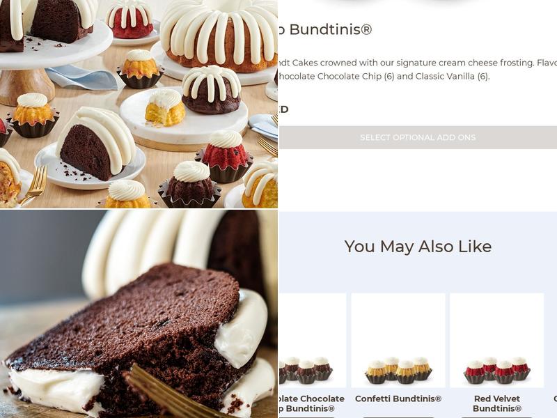 Nothing Bundt Cakes Menu