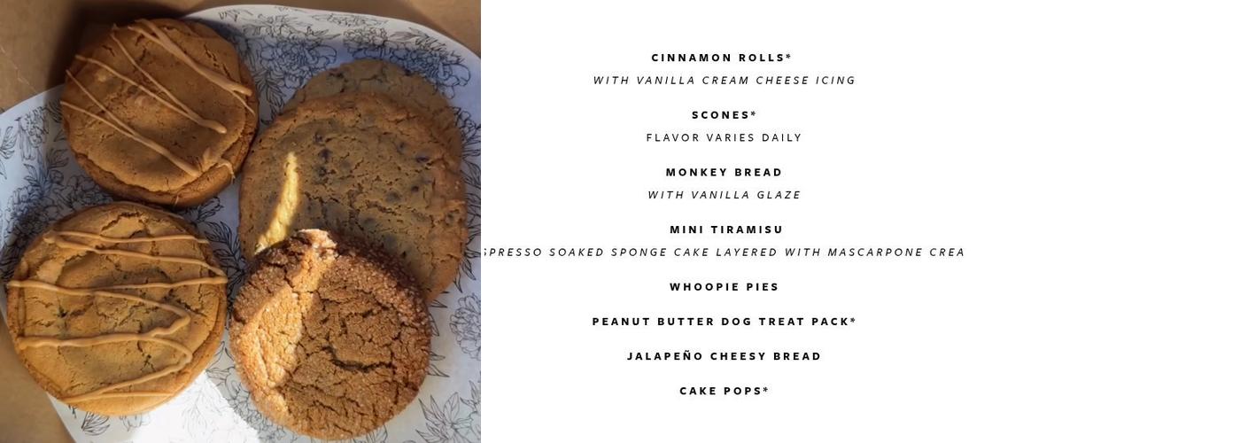 Gingersnaps Bakery Menu