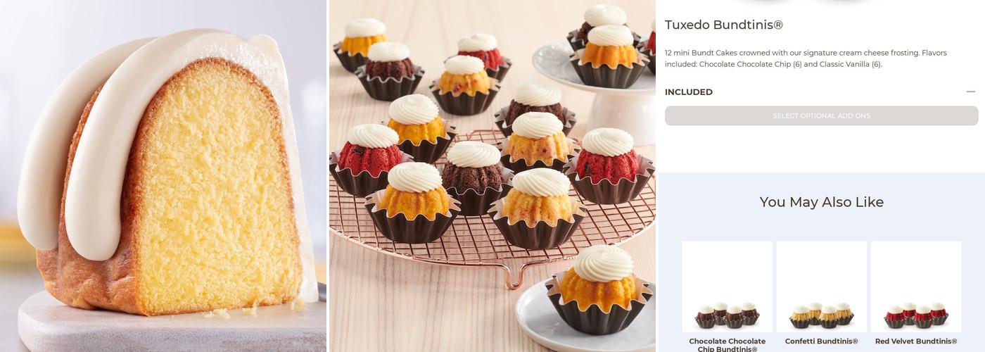 Nothing Bundt Cakes Menu