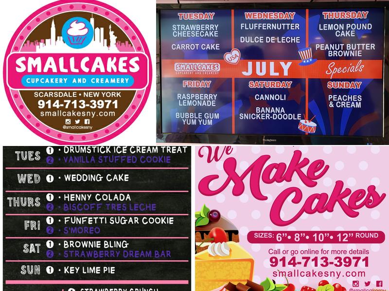Smallcakes Scarsdale Menu