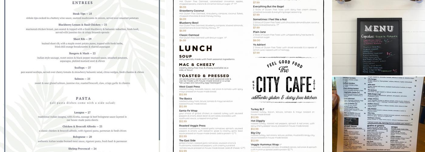 City Cafe Menu