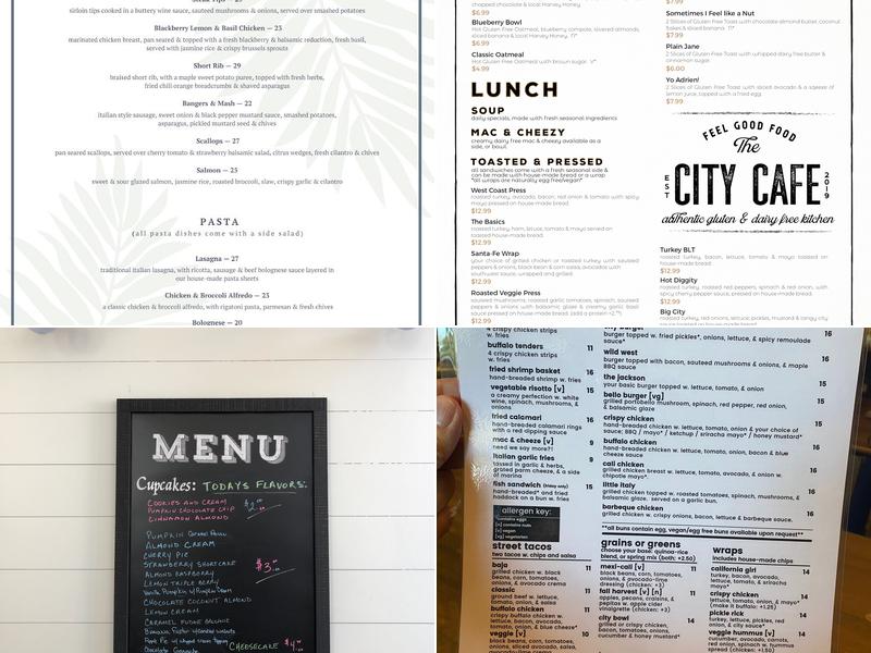 City Cafe Menu