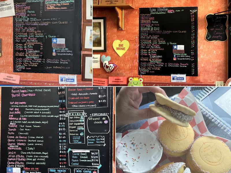 Los Andes Bakery Menu