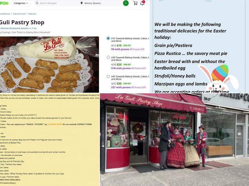 La Guli Pastry Shop Menu