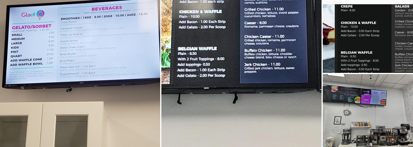 Glace Gelateria Kitchen & Bakery Menu