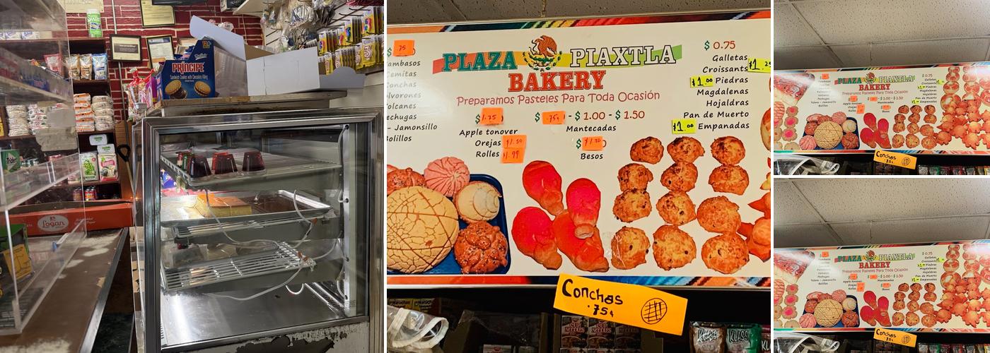 Plaza Piaxtla Bakery Menu