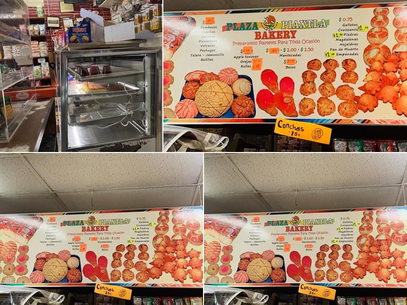 Plaza Piaxtla Bakery Menu
