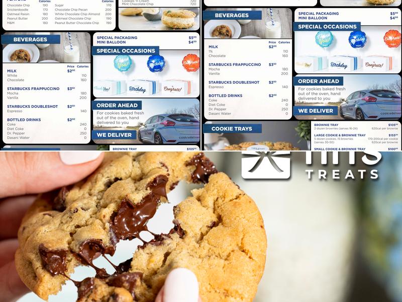 Tiff's Treats Cookie Delivery Menu