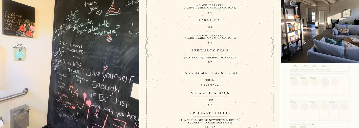 The Pauline Tea-Bar Apothecary Menu