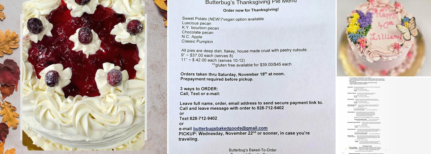 Butterbug's Baked-to-Order Menu