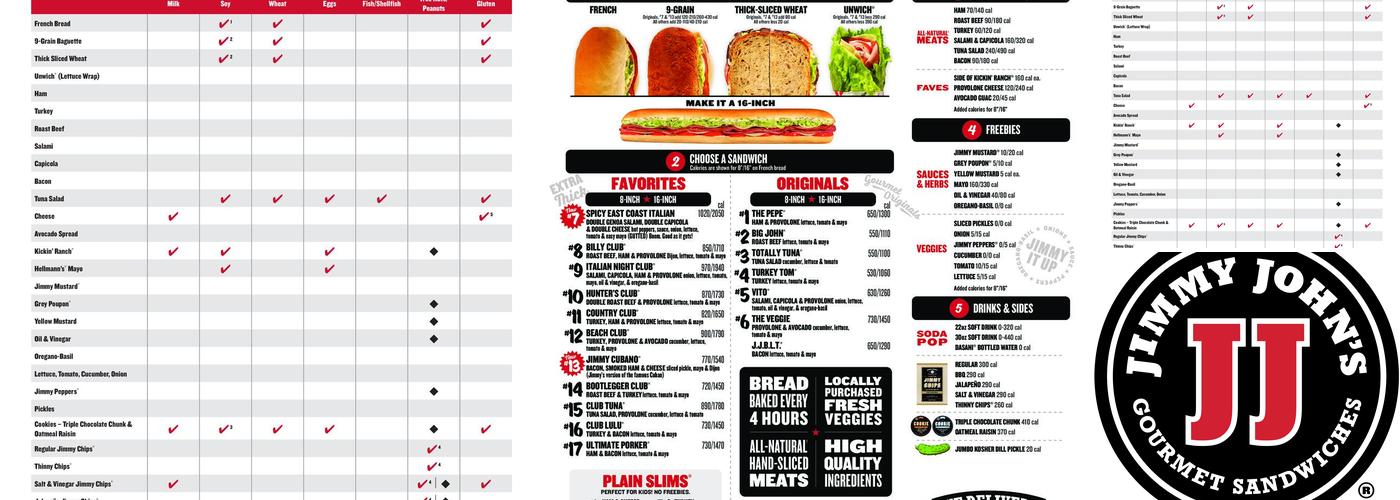 Jimmy John's Menu