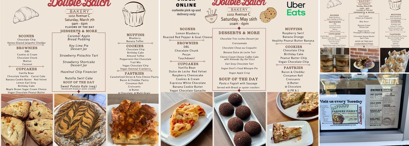 Double Batch Bakery | Online Bakery Menu