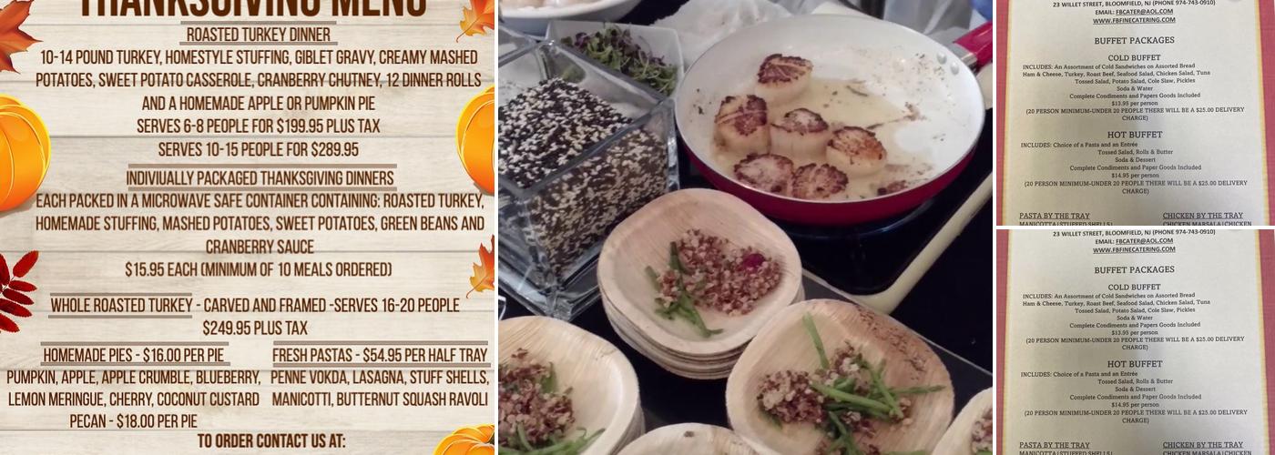 F&B Fine Catering Menu