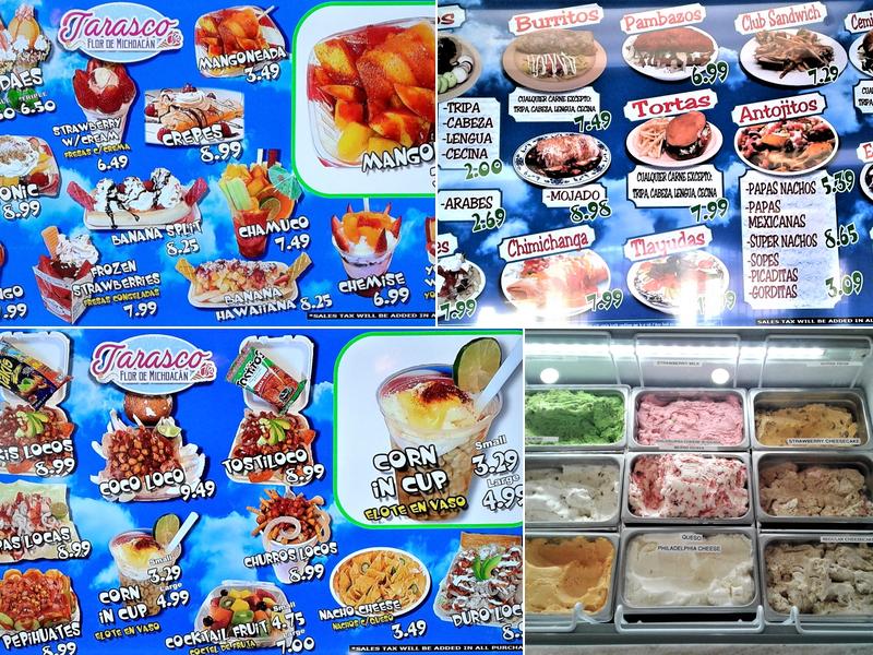 Tarascó Flor de Michoacan Menu