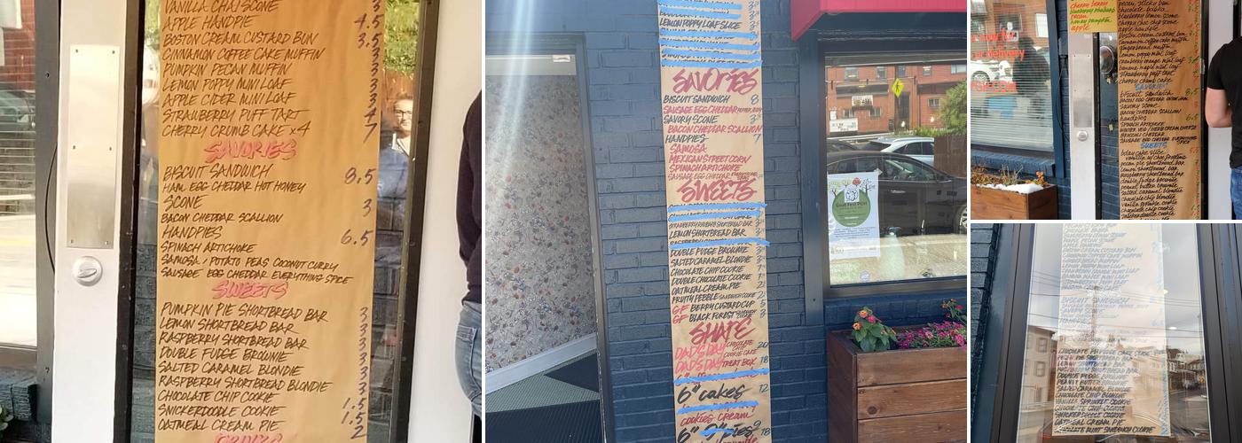 350° Bakery Menu