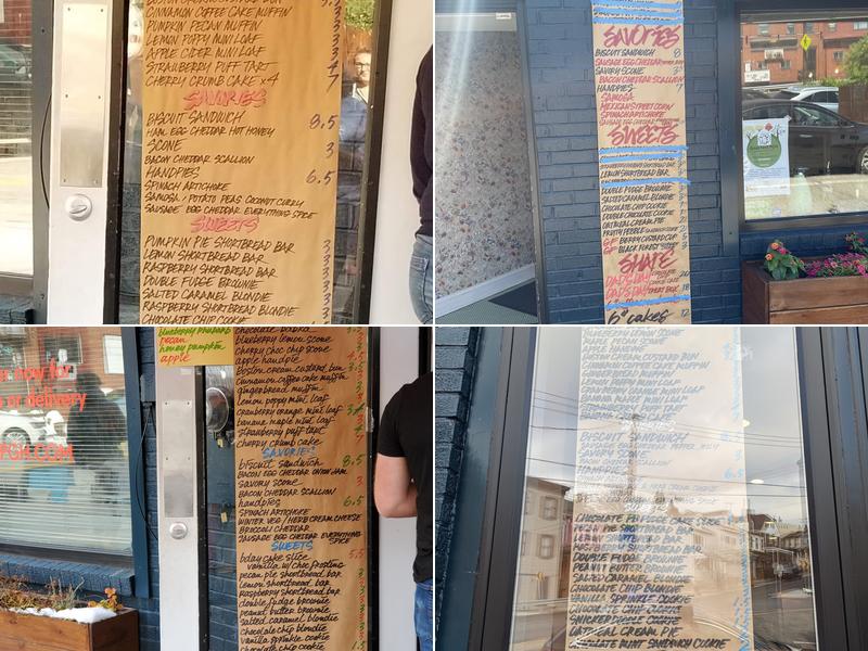 350° Bakery Menu