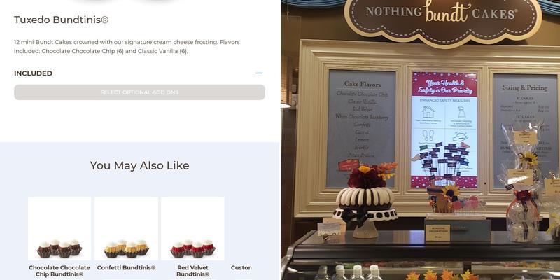 Nothing Bundt Cakes Menu