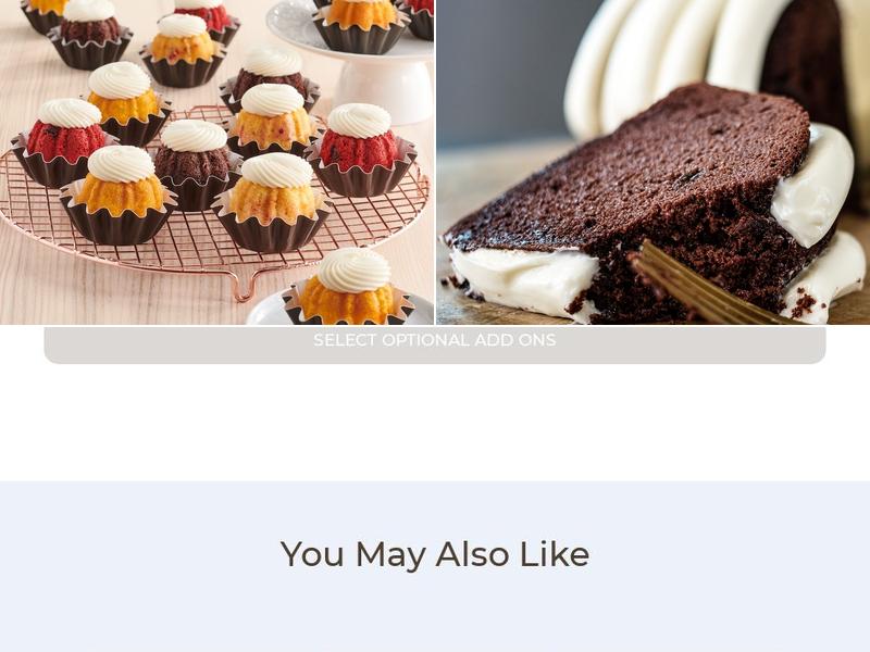 Nothing Bundt Cakes Menu