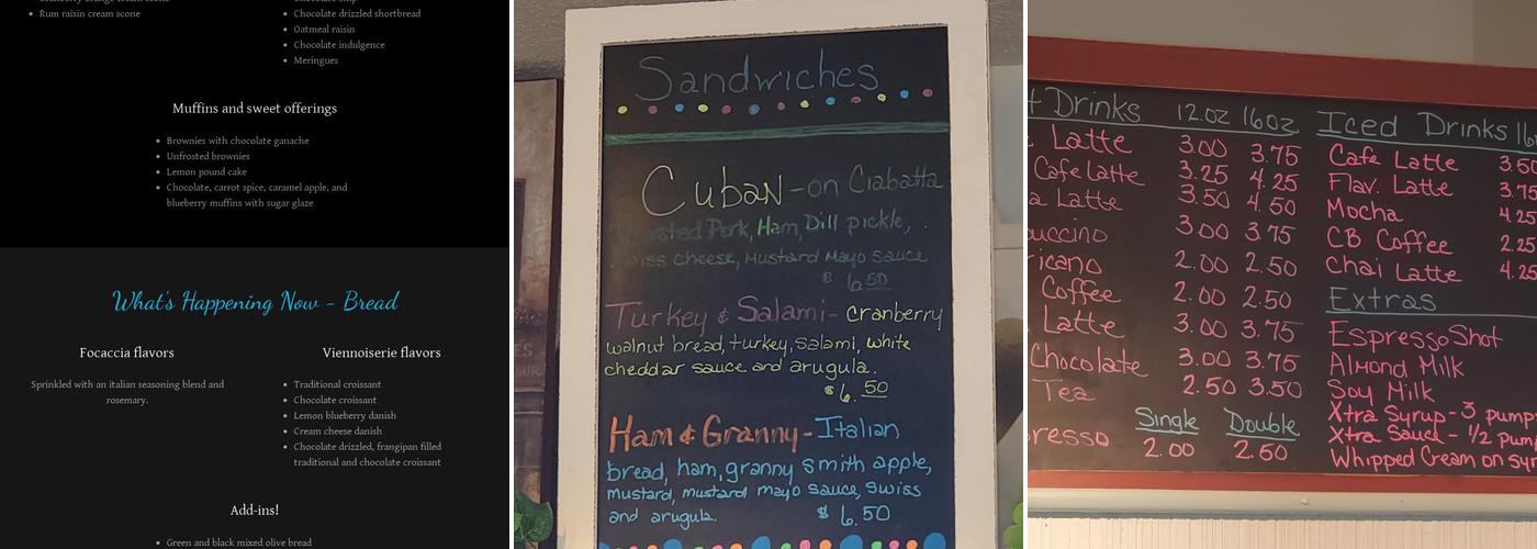 Share ‘N Dipity Menu