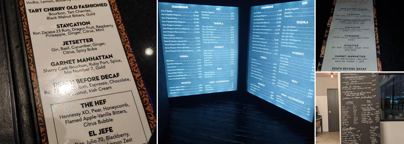 Sugar Room Menu