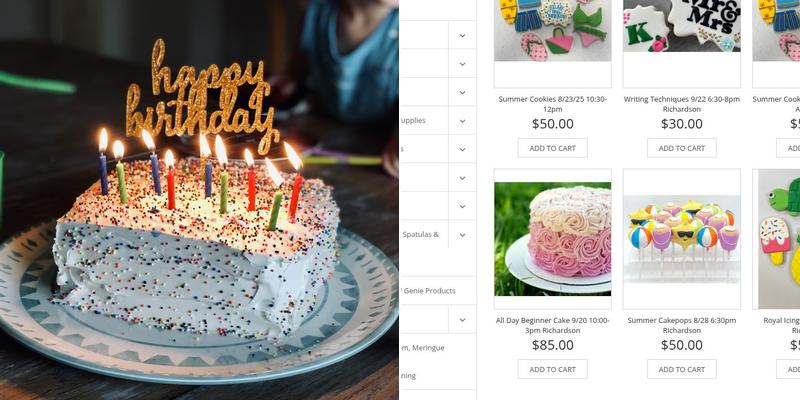 Cake Carousel Menu