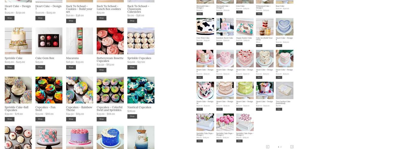 Selina Renee Baking Studio Menu