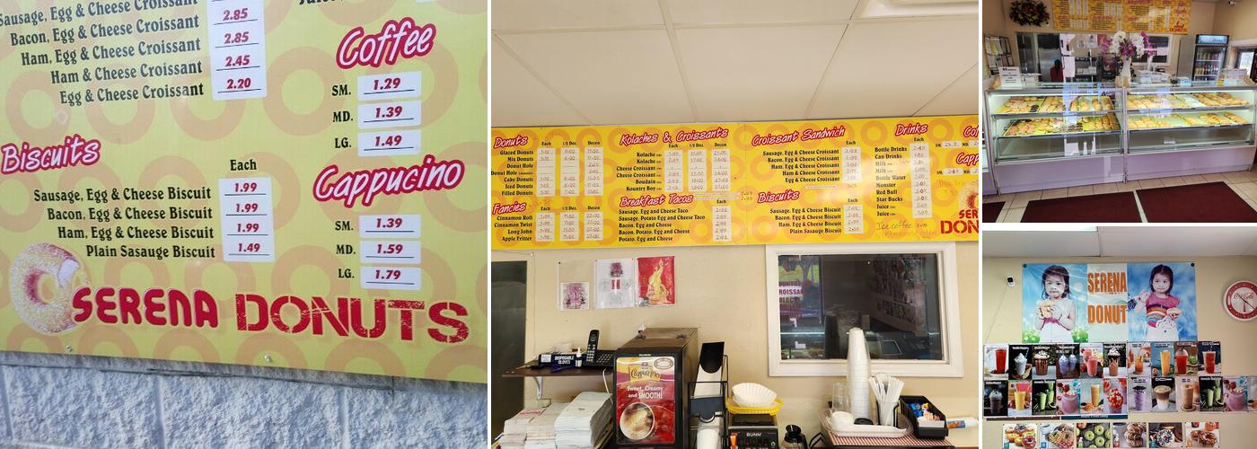 Serena's Donuts Menu