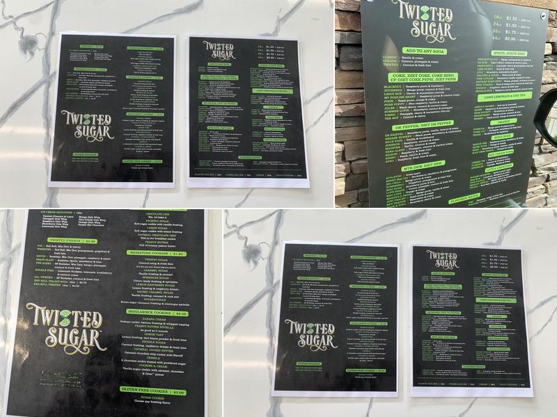Twisted Sugar Menu