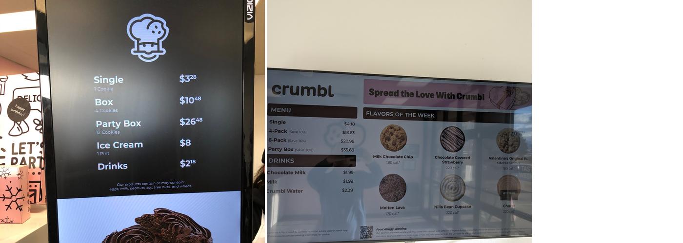 Crumbl - Lindon Menu