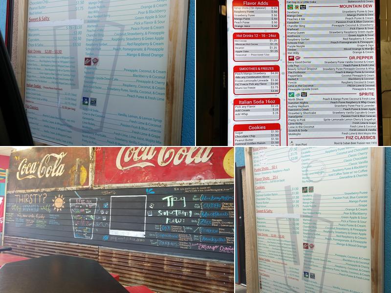 FiiZ Drinks Menu