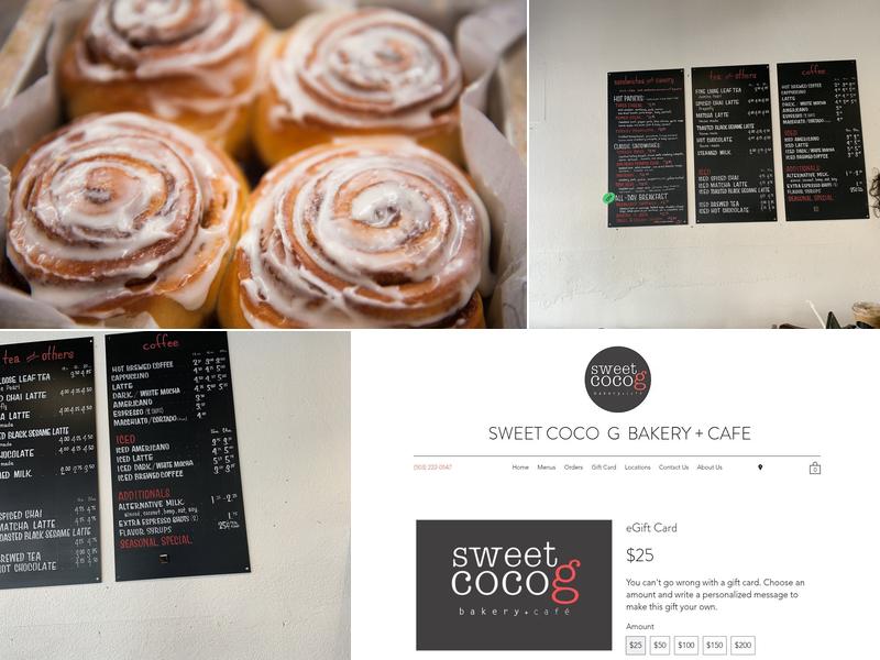 Sweet CoCo G - Macadam store Menu