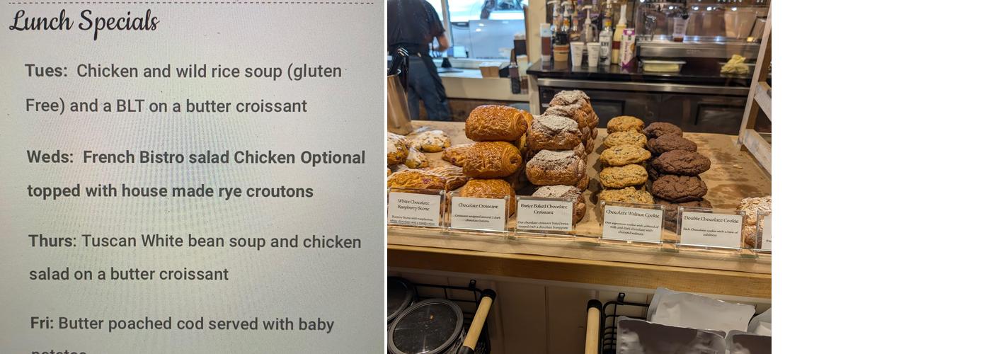 Brick Oven Bakery Menu