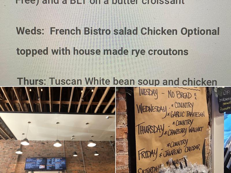 Brick Oven Bakery Menu