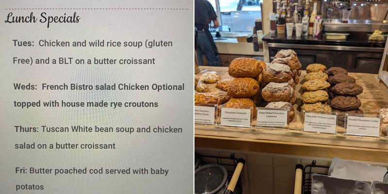 Brick Oven Bakery Menu