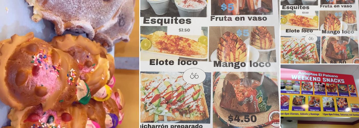 El Paisano Bakery Menu