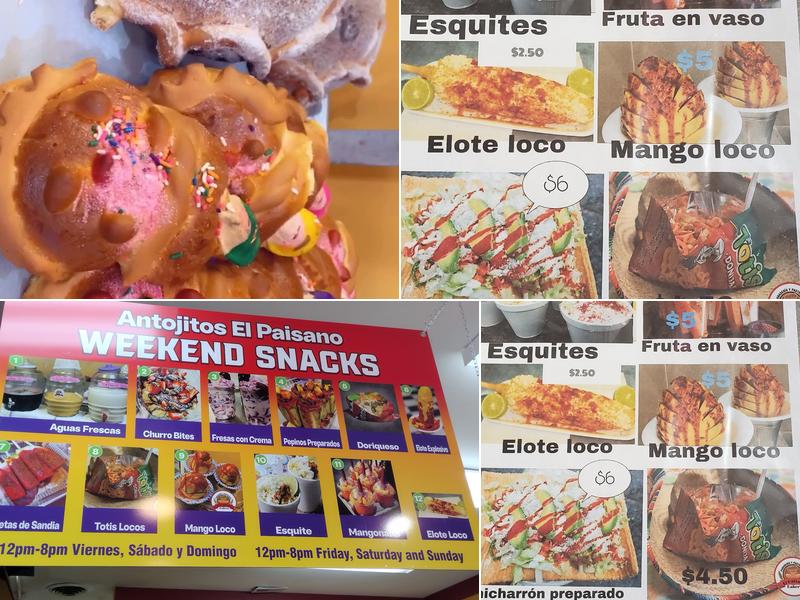 El Paisano Bakery Menu